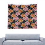 Japanese Chrysanthemum Pattern Print Tapestry