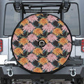 Japanese Chrysanthemum Pattern Print Tire Cover With Camera Hole