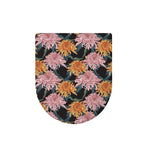 Japanese Chrysanthemum Pattern Print Toilet Lid Cover