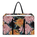 Japanese Chrysanthemum Pattern Print Utility Tote Bag