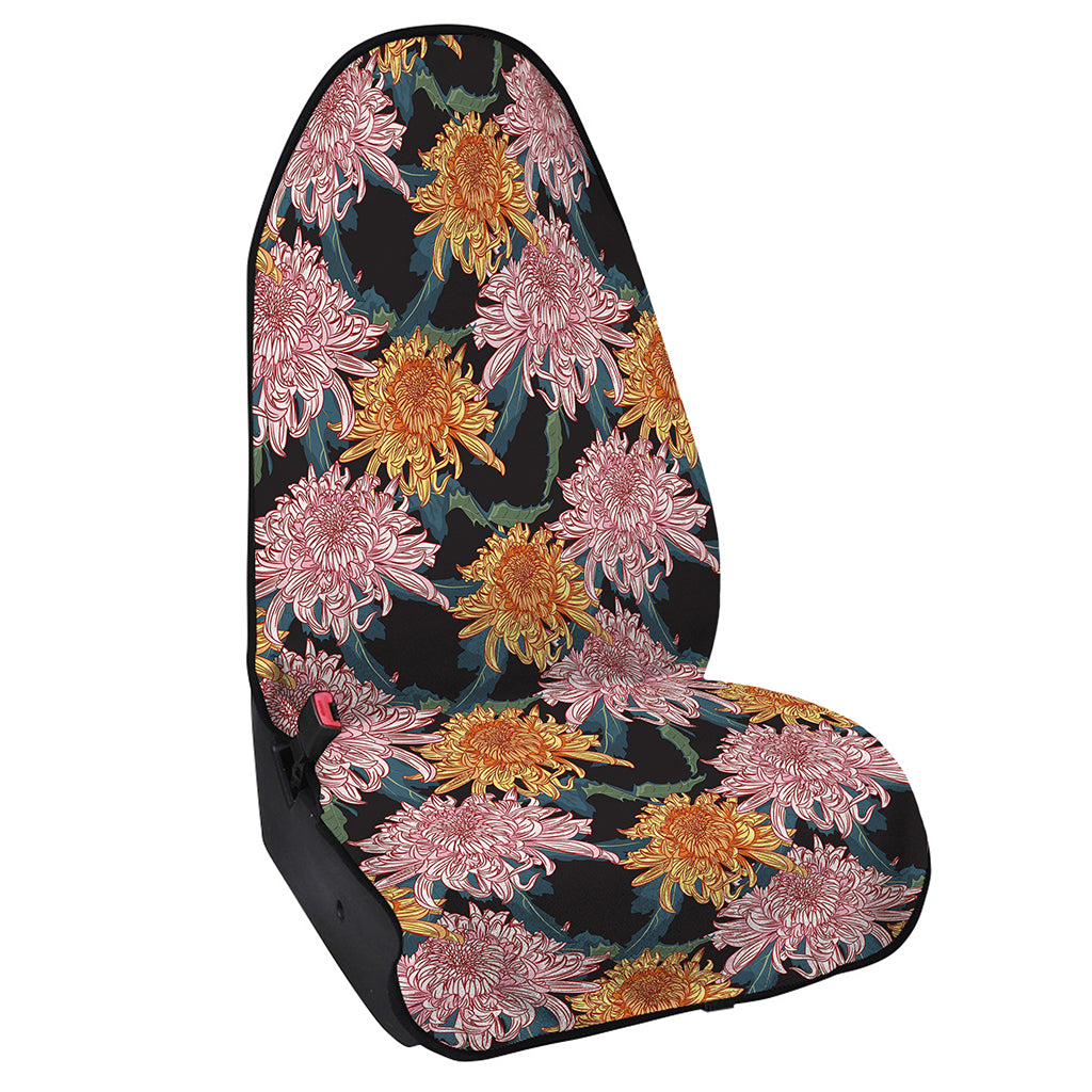 Japanese Chrysanthemum Pattern Print Waterproof Car Seat Cover