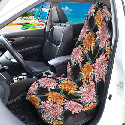 Japanese Chrysanthemum Pattern Print Waterproof Car Seat Cover