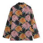Japanese Chrysanthemum Pattern Print Women's Blazer