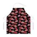 Japanese Cluster Amaryllis Pattern Print Adjustable Apron