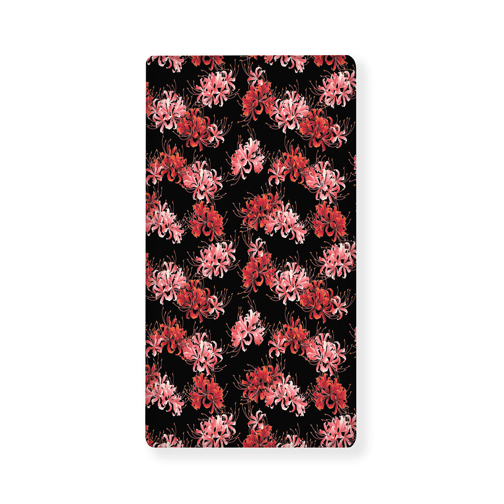 Japanese Cluster Amaryllis Pattern Print Baby Crib Sheet