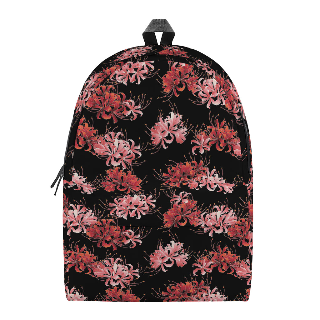 Japanese Cluster Amaryllis Pattern Print Backpack