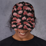 Japanese Cluster Amaryllis Pattern Print Baseball Cap