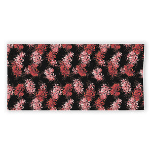 Japanese Cluster Amaryllis Pattern Print Beach Towel