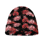 Japanese Cluster Amaryllis Pattern Print Beanie