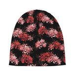 Japanese Cluster Amaryllis Pattern Print Beanie