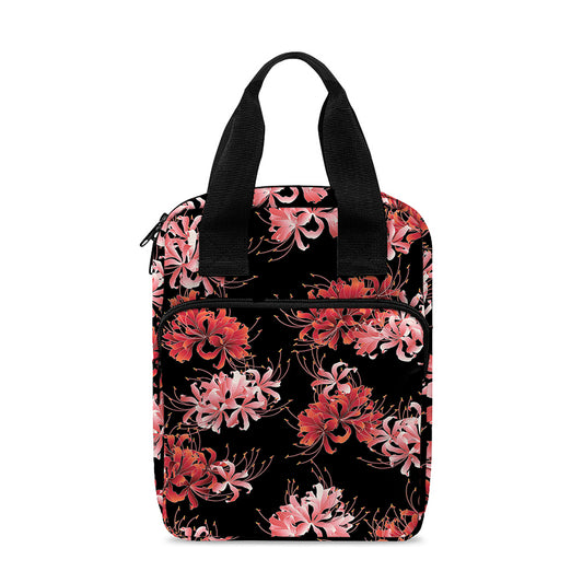 Japanese Cluster Amaryllis Pattern Print Bible Tote Bag