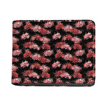 Japanese Cluster Amaryllis Pattern Print Bifold Wallet