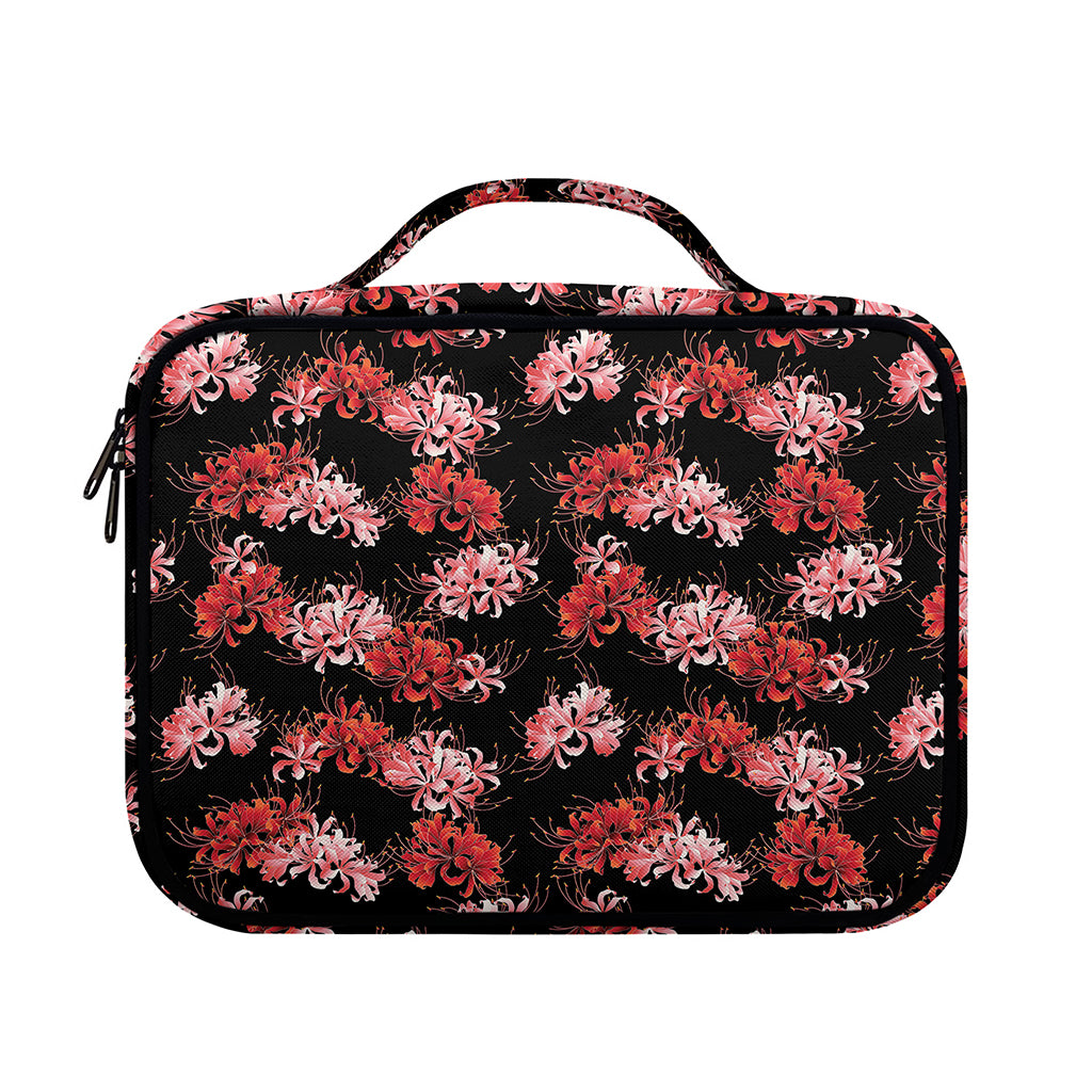 Japanese Cluster Amaryllis Pattern Print Briefcase Bible Bag