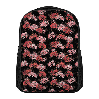 Japanese Cluster Amaryllis Pattern Print Casual Backpack