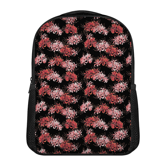 Japanese Cluster Amaryllis Pattern Print Casual Backpack