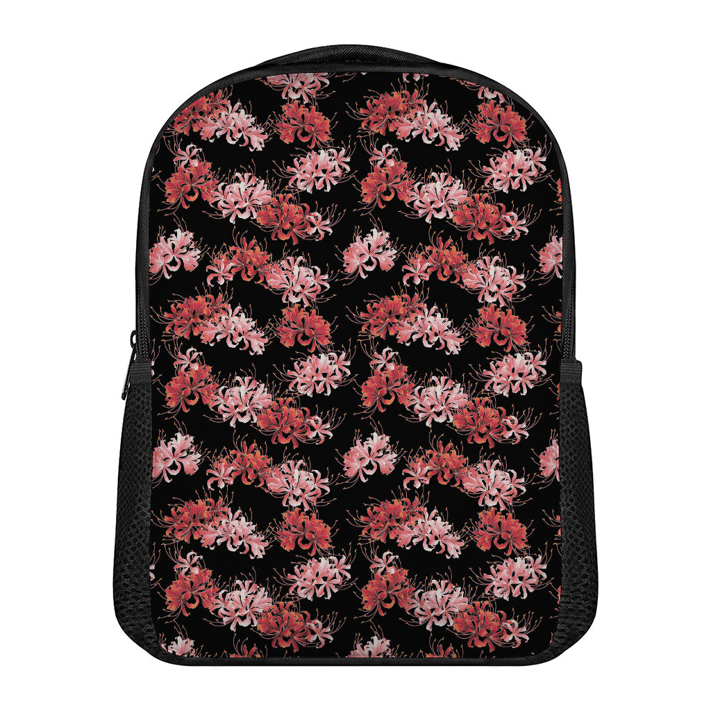 Japanese Cluster Amaryllis Pattern Print Casual Backpack