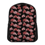 Japanese Cluster Amaryllis Pattern Print Casual Backpack