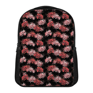 Japanese Cluster Amaryllis Pattern Print Casual Backpack