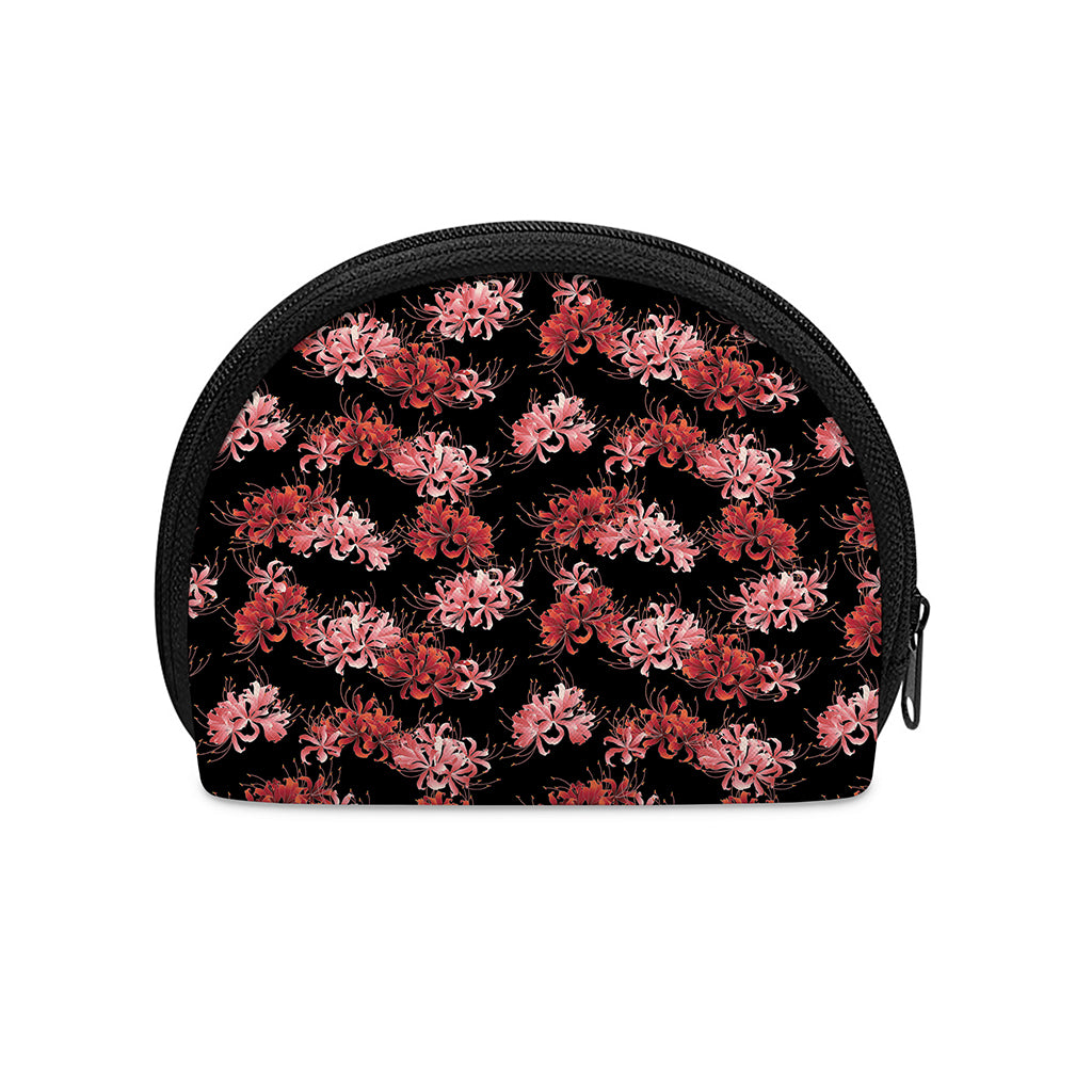 Japanese Cluster Amaryllis Pattern Print Coin Purse