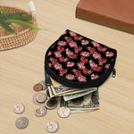 Japanese Cluster Amaryllis Pattern Print Coin Purse