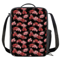 Japanese Cluster Amaryllis Pattern Print Crossbody Lunch Bag