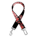 Japanese Cluster Amaryllis Pattern Print Dog Seat Belt