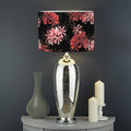 Japanese Cluster Amaryllis Pattern Print Drum Lamp Shade