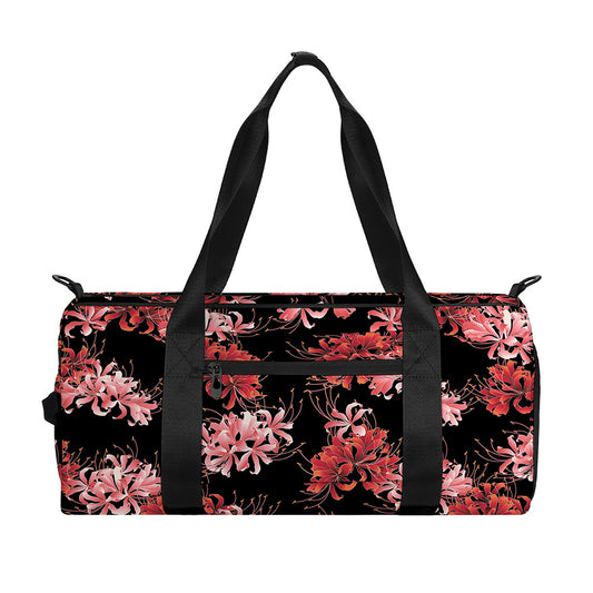 Japanese Cluster Amaryllis Pattern Print Gym Bag
