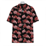 Japanese Cluster Amaryllis Pattern Print Hawaiian Shirt