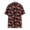 Japanese Cluster Amaryllis Pattern Print Hawaiian Shirt