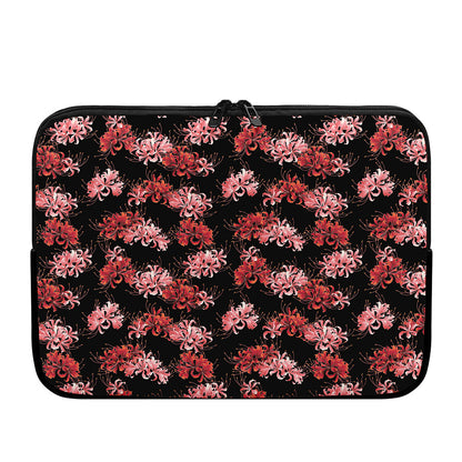 Japanese Cluster Amaryllis Pattern Print Laptop Sleeve