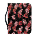 Japanese Cluster Amaryllis Pattern Print Leather Bible Cover