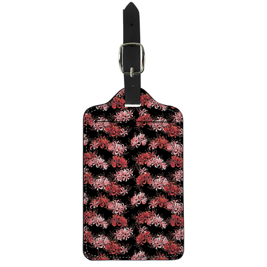Japanese Cluster Amaryllis Pattern Print Luggage Tag