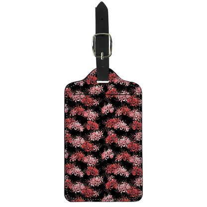 Japanese Cluster Amaryllis Pattern Print Luggage Tag
