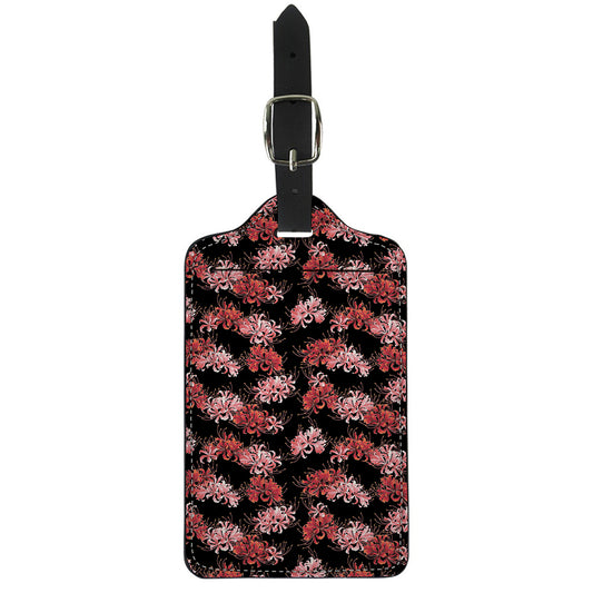 Japanese Cluster Amaryllis Pattern Print Luggage Tag