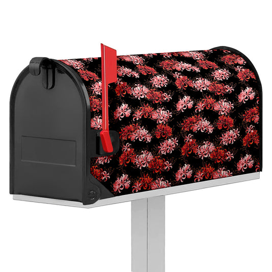 Japanese Cluster Amaryllis Pattern Print Mailbox Cover