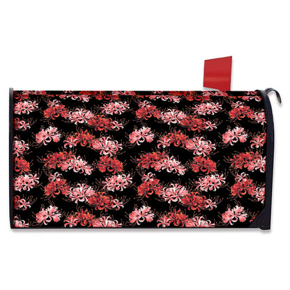Japanese Cluster Amaryllis Pattern Print Mailbox Cover
