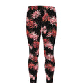 Japanese Cluster Amaryllis Pattern Print Men's Leggings