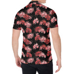 Japanese Cluster Amaryllis Pattern Print Men's Shirt