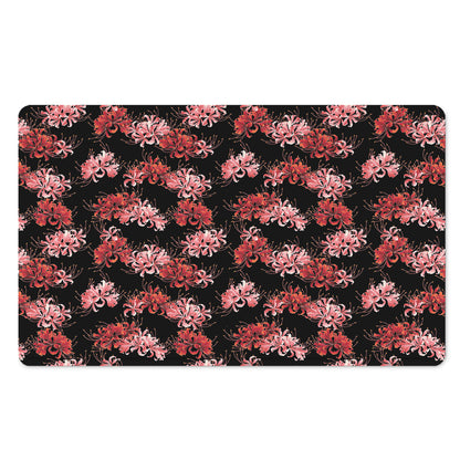 Japanese Cluster Amaryllis Pattern Print Polyester Doormat