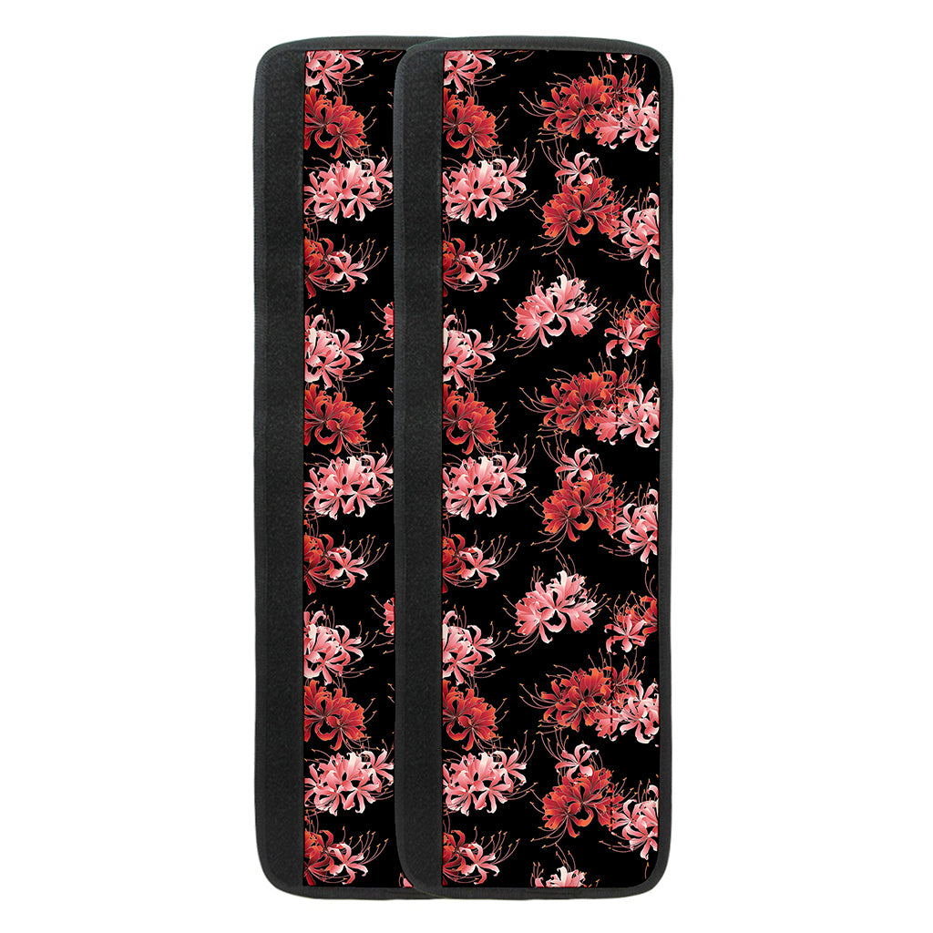 Japanese Cluster Amaryllis Pattern Print Refrigerator Handle Covers