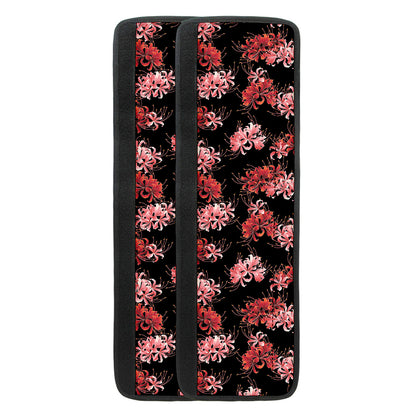 Japanese Cluster Amaryllis Pattern Print Refrigerator Handle Covers