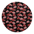 Japanese Cluster Amaryllis Pattern Print Round Blanket