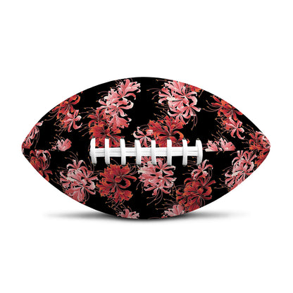 Japanese Cluster Amaryllis Pattern Print Rugby Ball