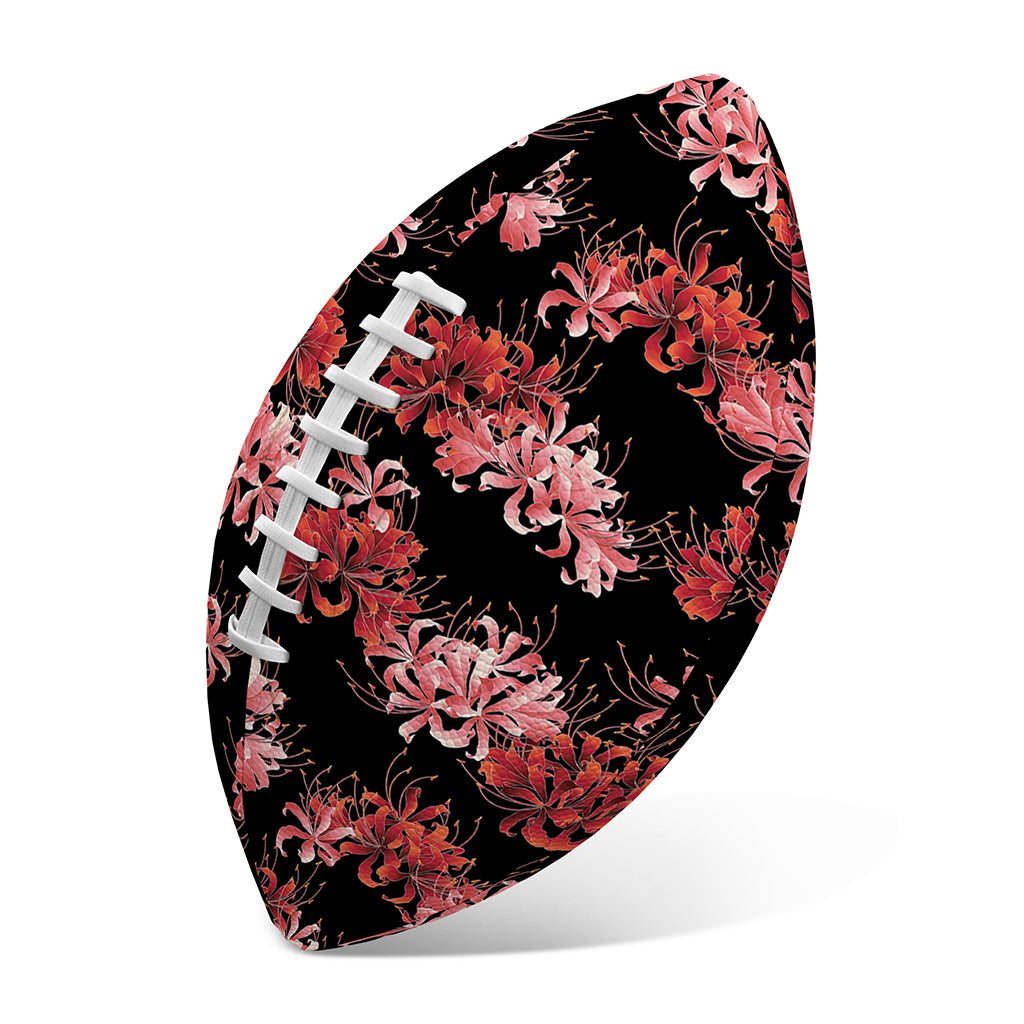 Japanese Cluster Amaryllis Pattern Print Rugby Ball