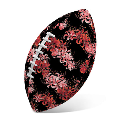 Japanese Cluster Amaryllis Pattern Print Rugby Ball