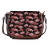 Japanese Cluster Amaryllis Pattern Print Saddle Bag