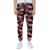 Japanese Cluster Amaryllis Pattern Print Scuba Joggers