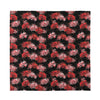 Japanese Cluster Amaryllis Pattern Print Silk Bandana