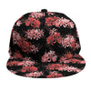 Japanese Cluster Amaryllis Pattern Print Snapback Cap